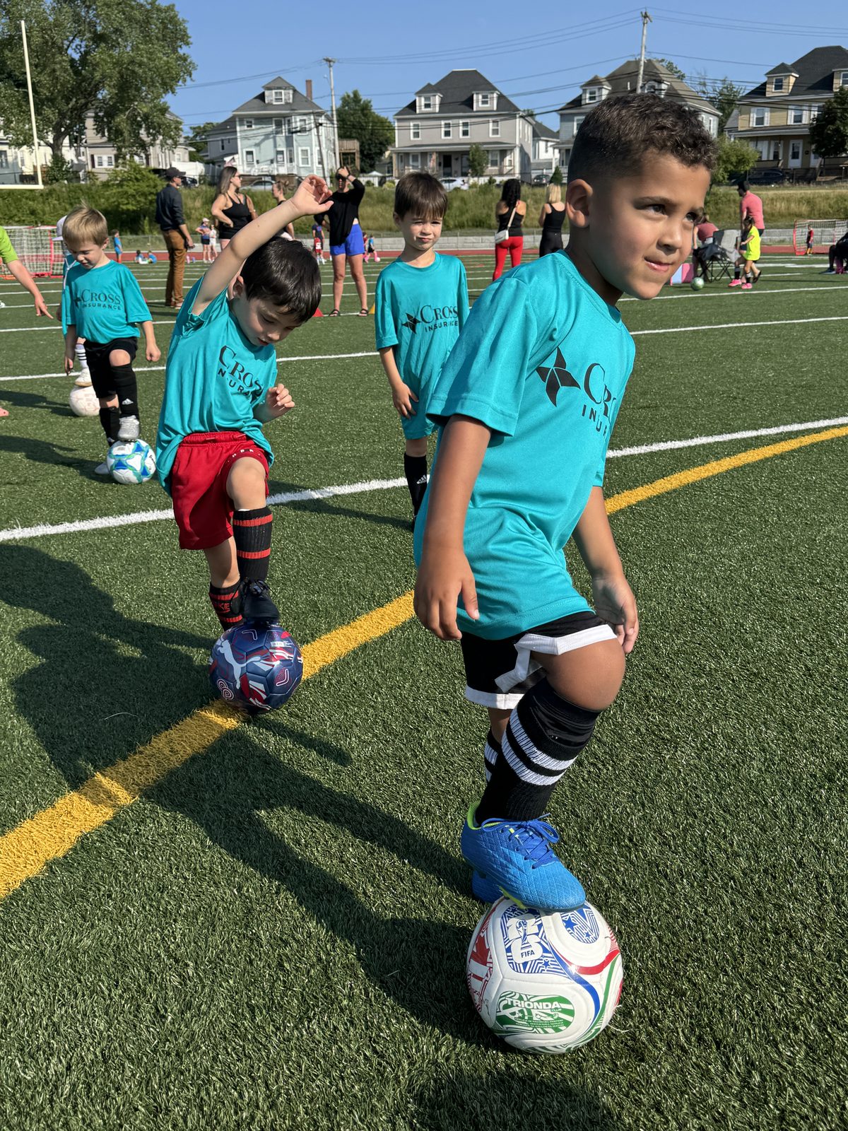 Pre-K player on the ball